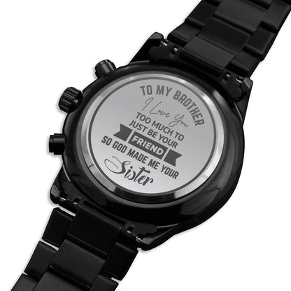 Christmas Gift for Brother - Engraved Watch