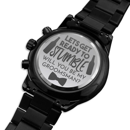 Gift for Groomsman - Engraved Watch