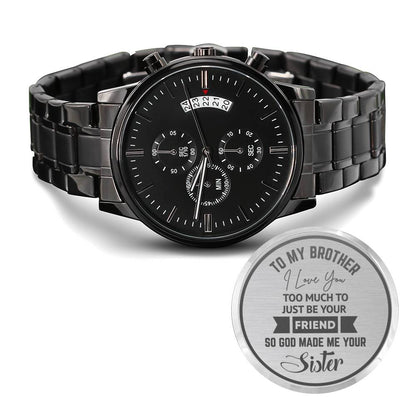 Christmas Gift for Brother - Engraved Watch