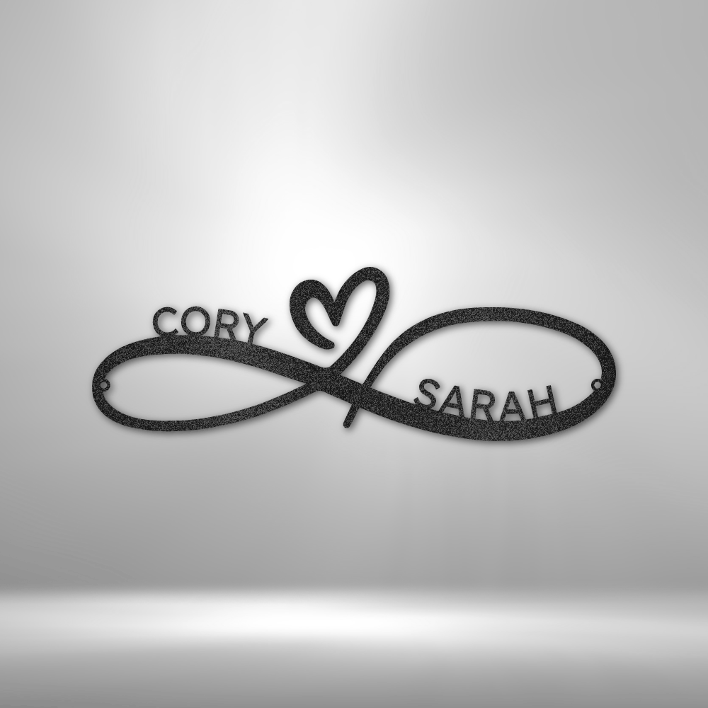 Customized Couples Infinity Monogram
