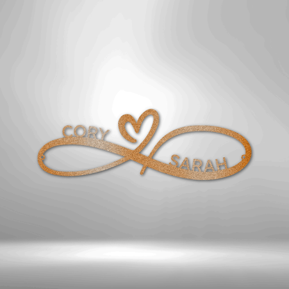 Customized Couples Infinity Monogram