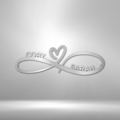 Customized Couples Infinity Monogram