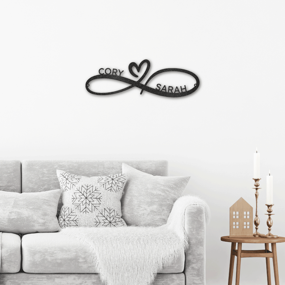 Customized Couples Infinity Monogram