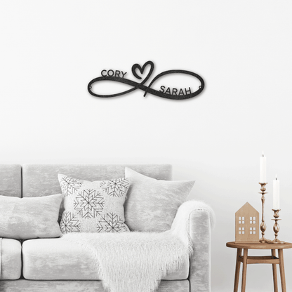 Customized Couples Infinity Monogram