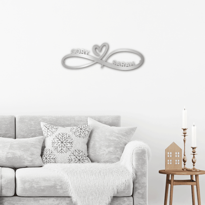 Customized Couples Infinity Monogram
