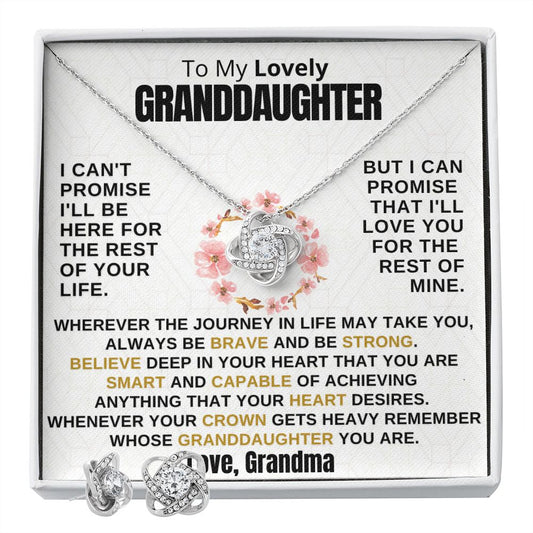 Gift for Granddaughter - Promise - Earrings Set