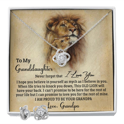 Old Lion - Granddaughter - Earrings Set