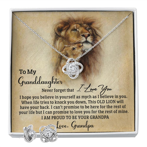 Old Lion - Granddaughter - Earrings Set