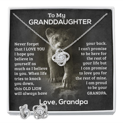 Proud Knot - Granddaughter - Earrings Set