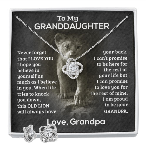 Proud Knot - Granddaughter - Earrings Set