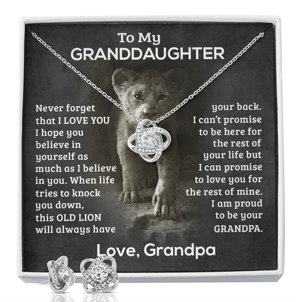 Proud Knot - Granddaughter - Earrings Set