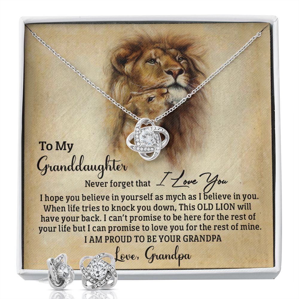 Old Lion - Granddaughter - Earrings Set