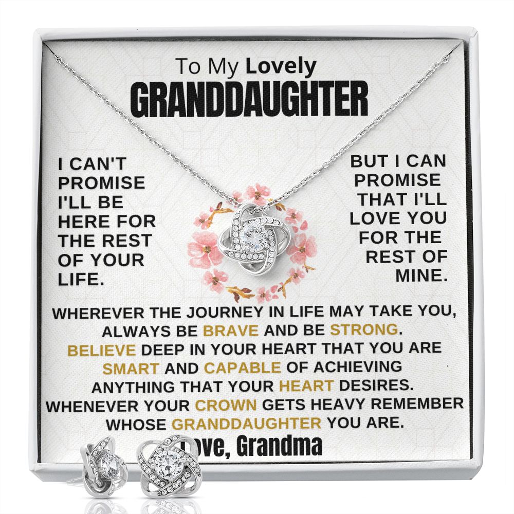 Gift for Granddaughter - Promise - Earrings Set