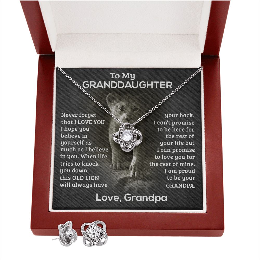Proud Knot - Granddaughter - Earrings Set