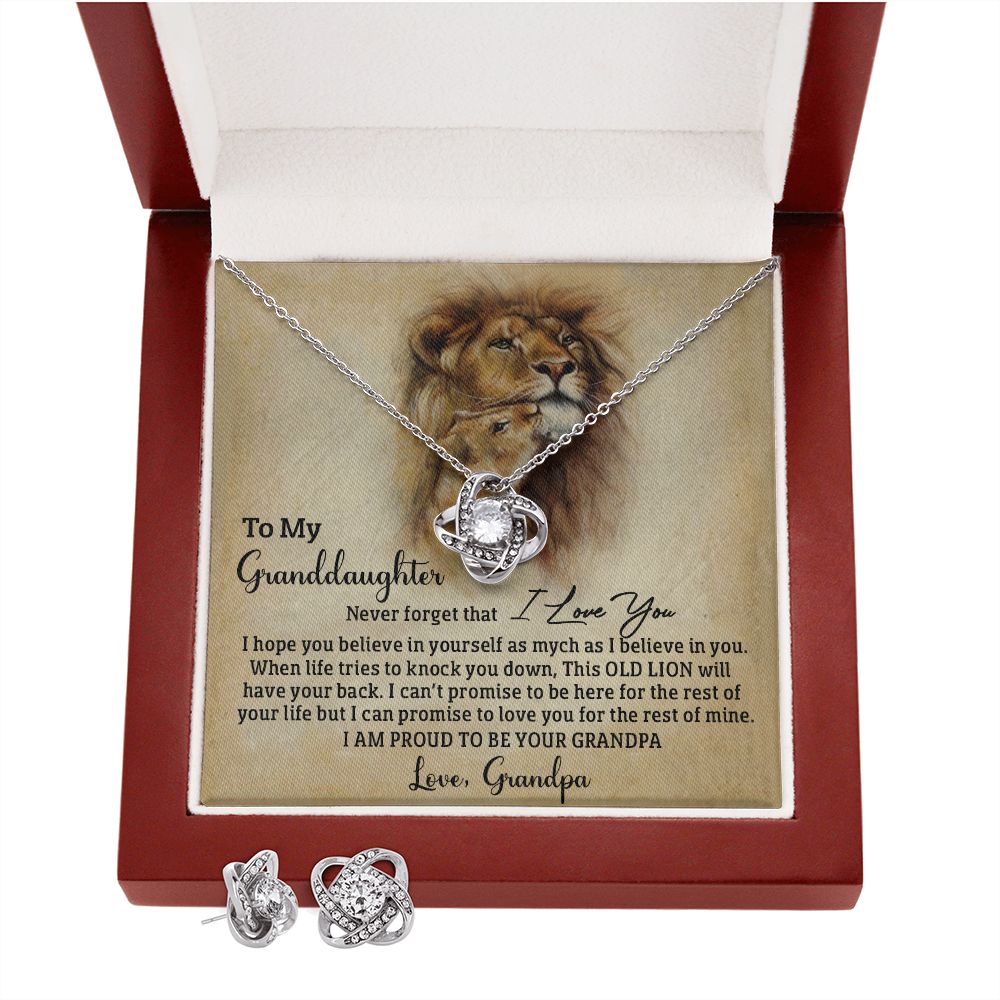Old Lion - Granddaughter - Earrings Set