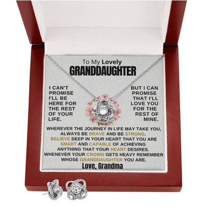 Gift for Granddaughter - Promise - Earrings Set