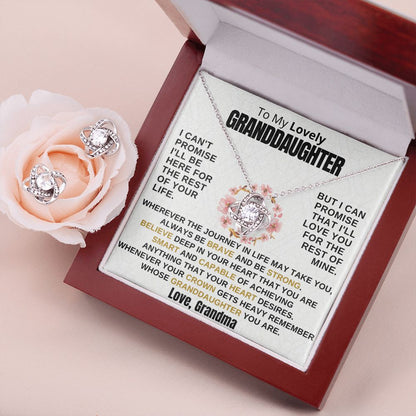 Gift for Granddaughter - Promise - Earrings Set