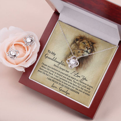 Old Lion - Granddaughter - Earrings Set