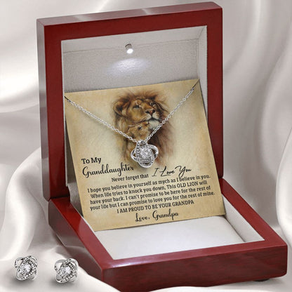 Old Lion - Granddaughter - Earrings Set