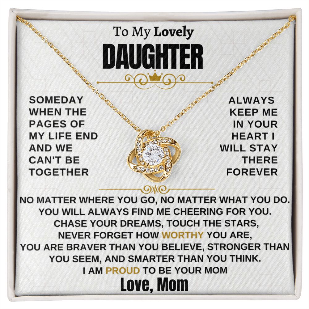 Gift for Daughter - I am proud to be your mom - TFG