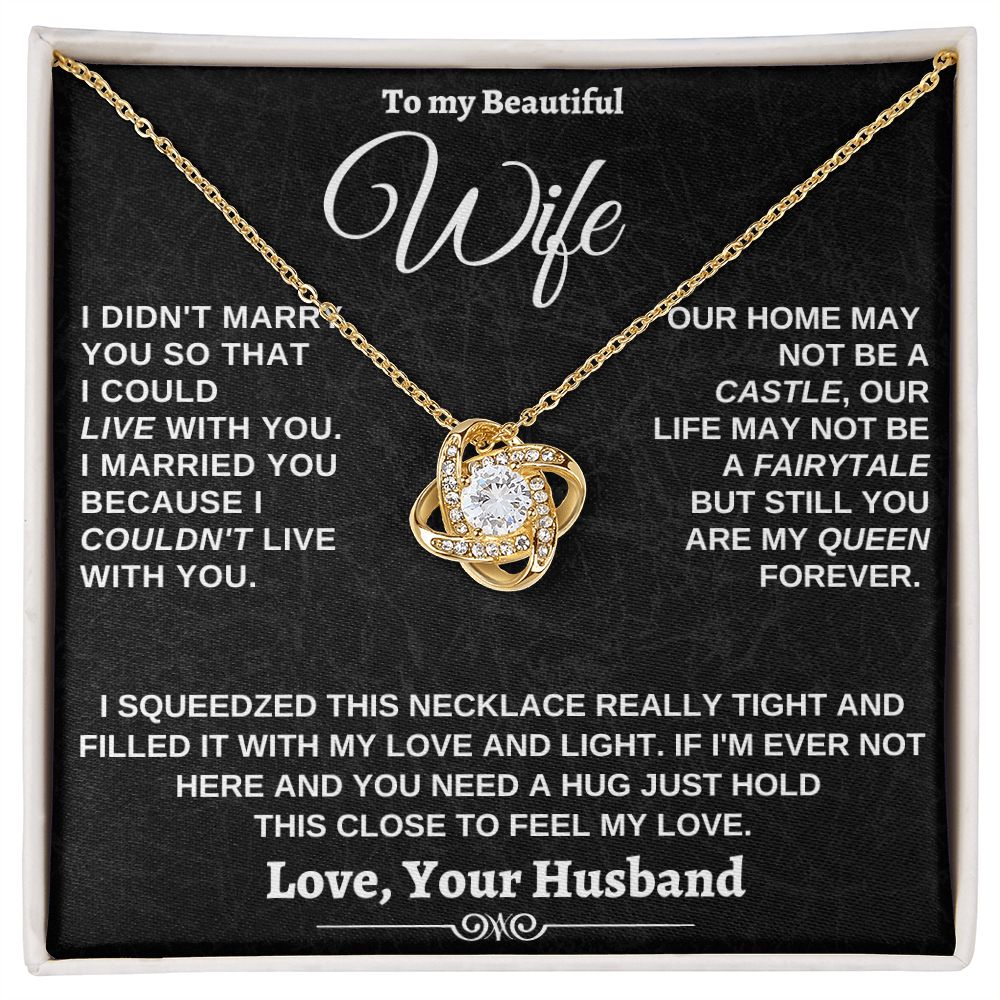 Gift for Wife - I couldn't live without you