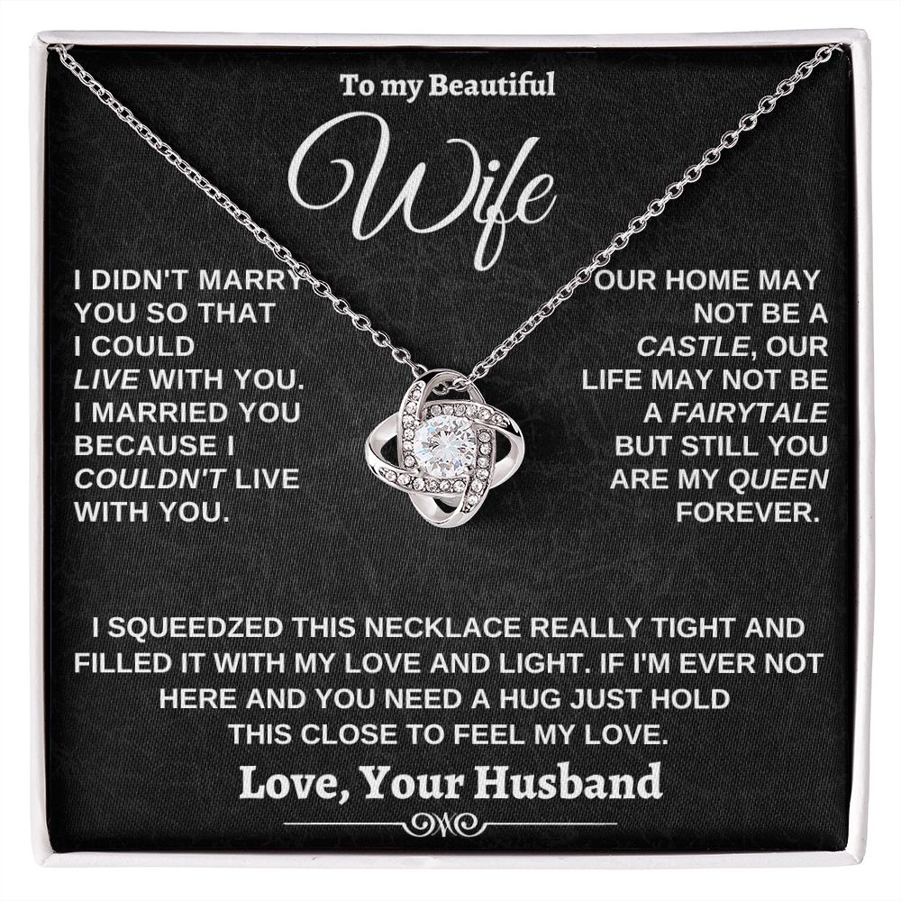 Gift for Wife - I couldn't live without you