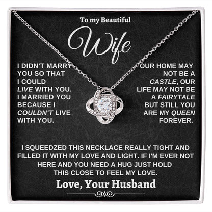 Gift for Wife - I couldn't live without you