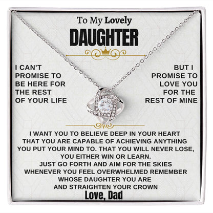 Gift for Daughter from Dad - Promise Knot
