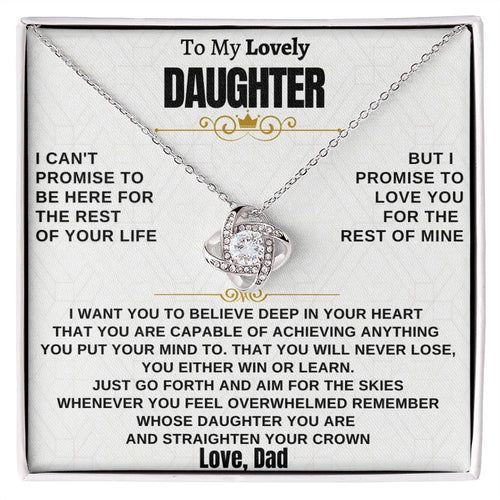 Gift for Daughter from Dad - Promise Knot