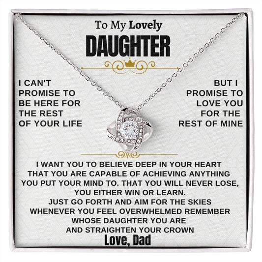 Gift for Daughter from Dad - Promise Knot