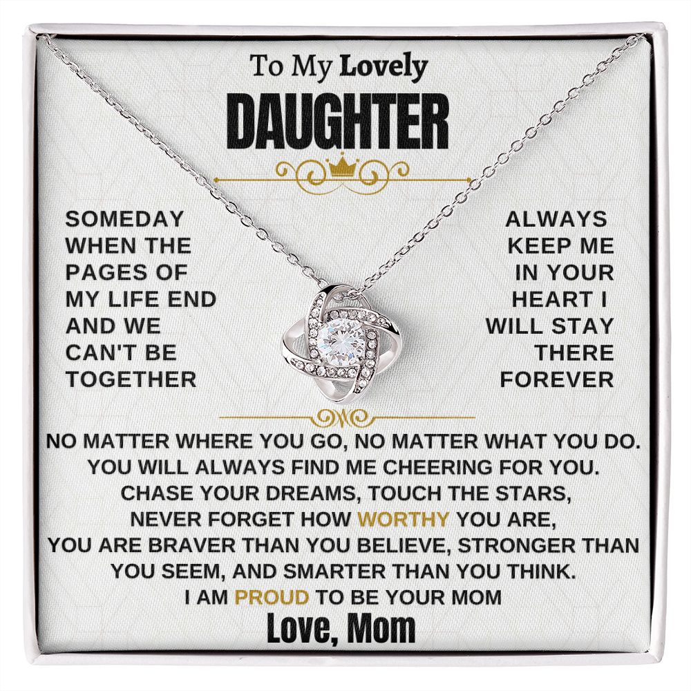 Gift for Daughter - I am proud to be your mom - TFG1