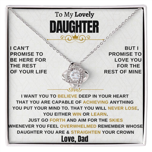 Gift for Daughter from Dad - Promise Loveknot