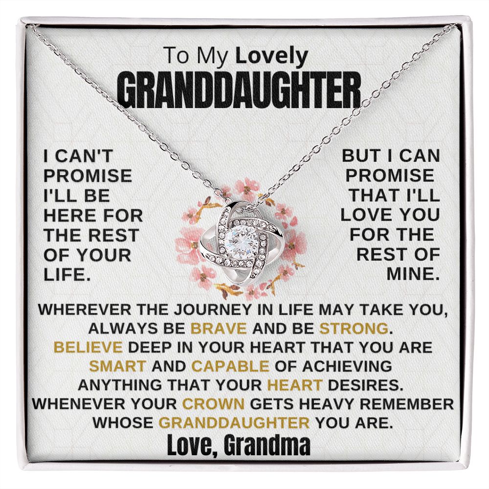 (ALMOST SOLD OUT) Gift for Granddaughter - Promise