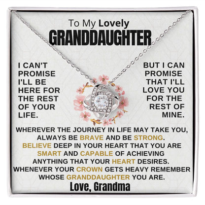 (ALMOST SOLD OUT) Gift for Granddaughter - Promise
