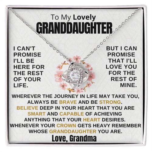 (ALMOST SOLD OUT) Gift for Granddaughter - Promise