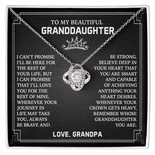 Gift for Granddaughter from Grandpa - Promise