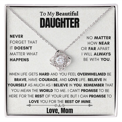 Gift for Daughter - Never forget