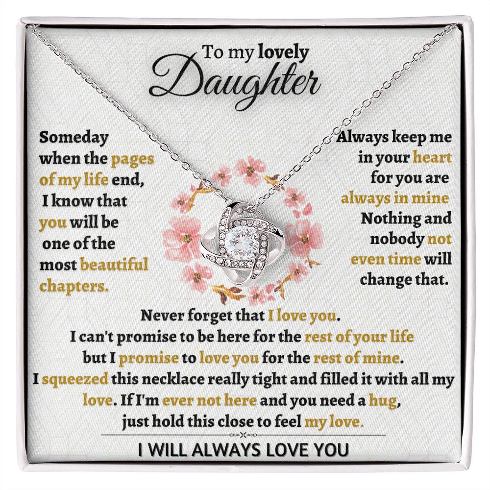 Beautiful Keepsake Gift for Daughter - I Promise To love You - TFG