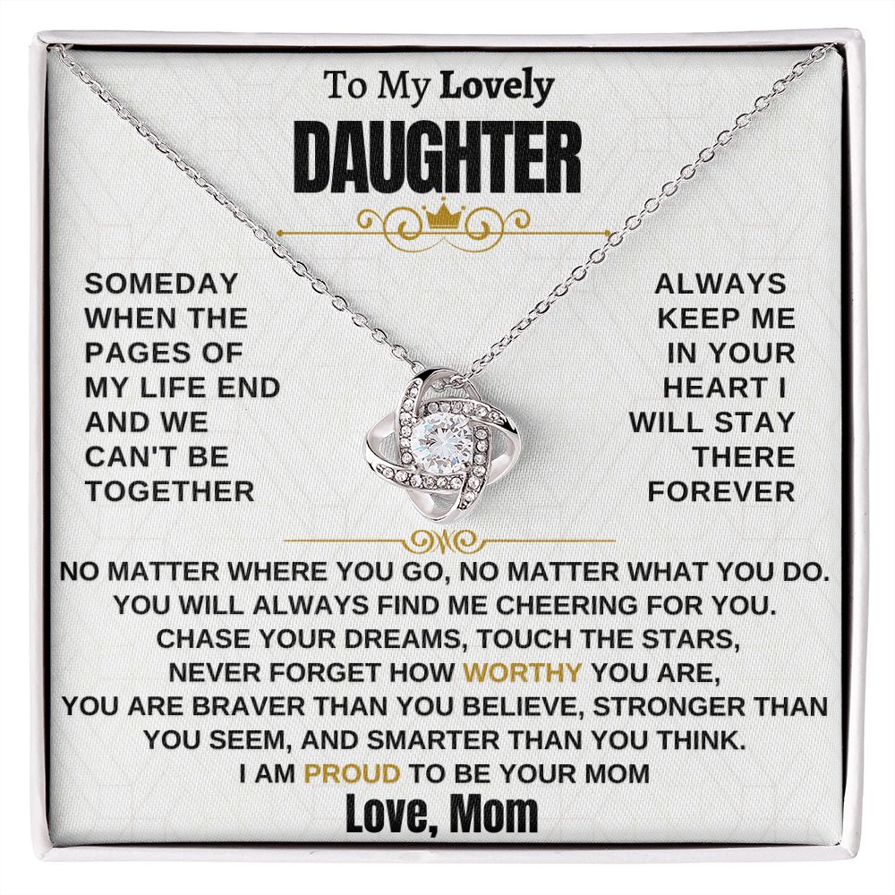 Gift for Daughter - I am proud to be your mom - TFG
