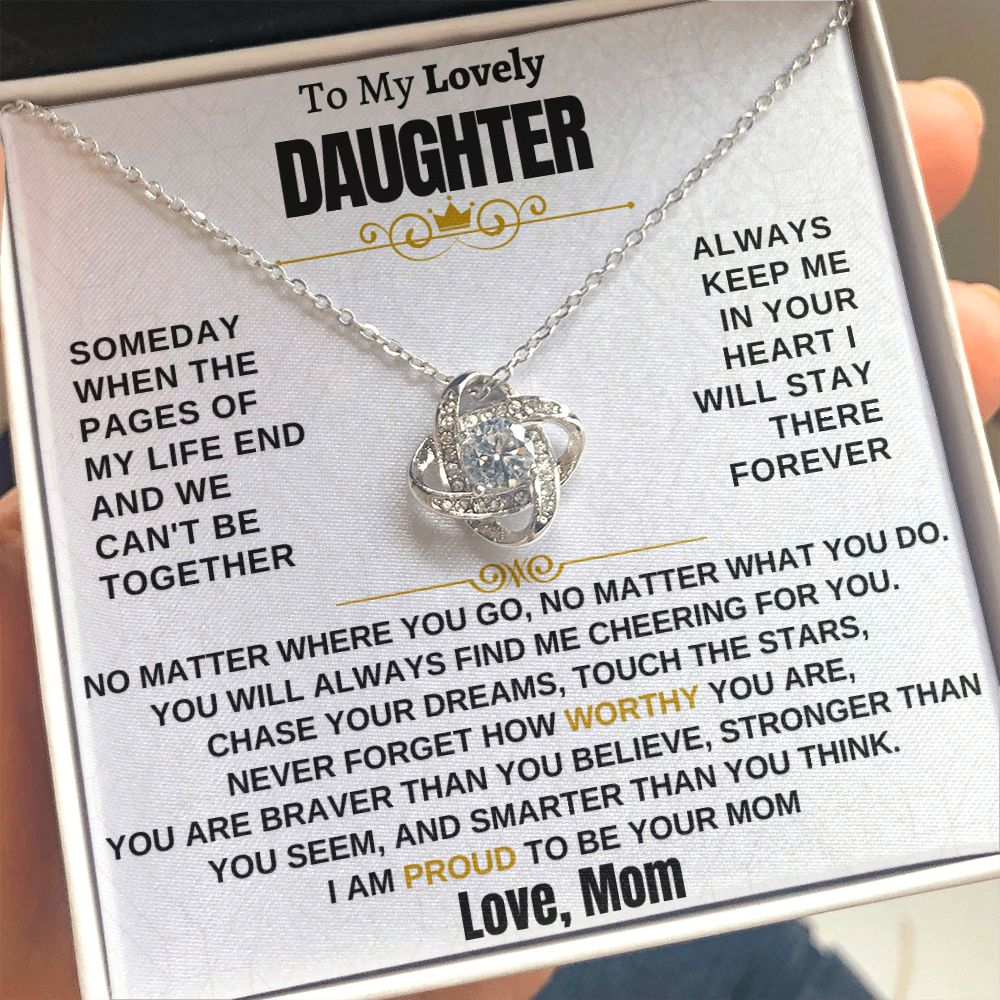 Gift for Daughter - I am proud to be your mom