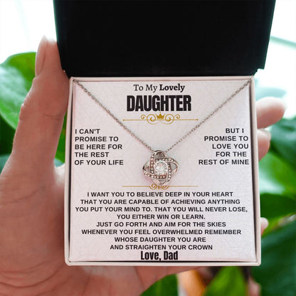 Gift for Daughter from Dad - Promise Knot