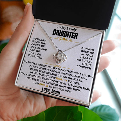 Gift for Daughter - I am proud to be your mom