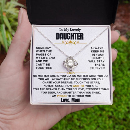 Gift for Daughter - I am proud to be your mom - TFG