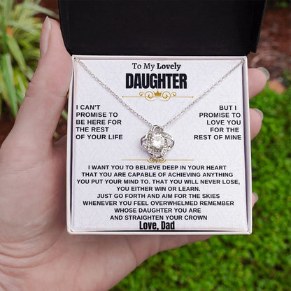 Gift for Daughter from Dad - Promise Knot