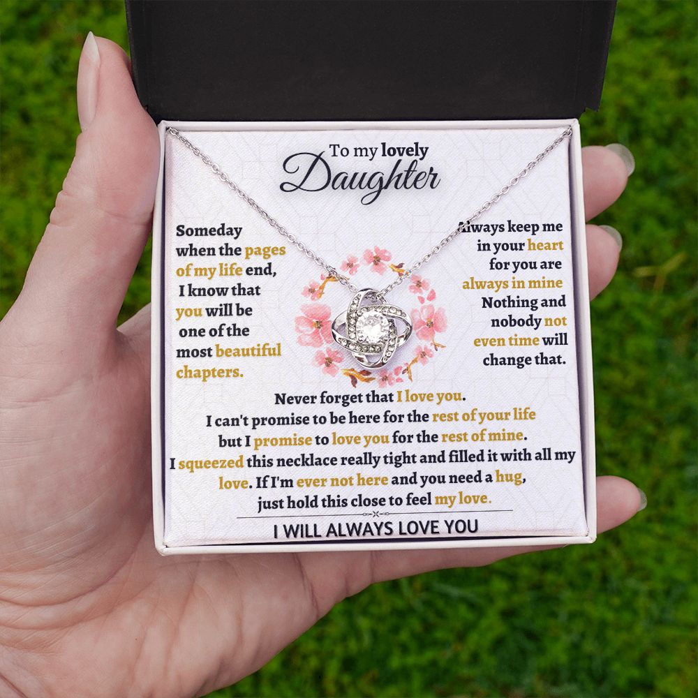 Beautiful Keepsake Gift for Daughter - I Promise To love You - TFG