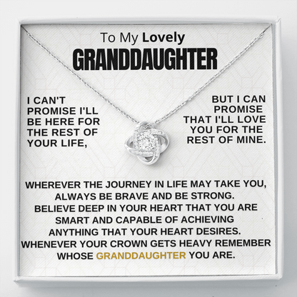Gift for Granddaughter - Promise