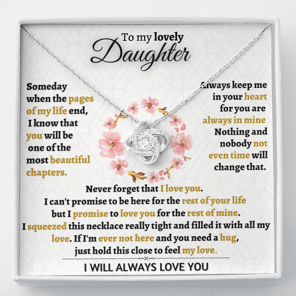 Beautiful Keepsake Gift for Daughter - I Promise To love You - TFG