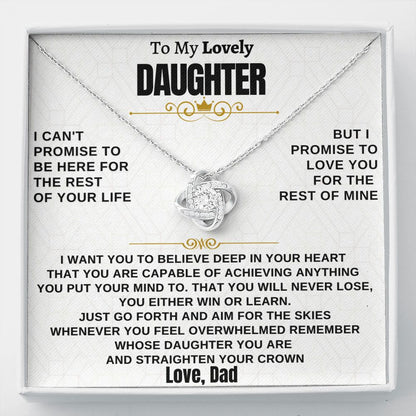 Gift for Daughter from Dad - Promise Knot