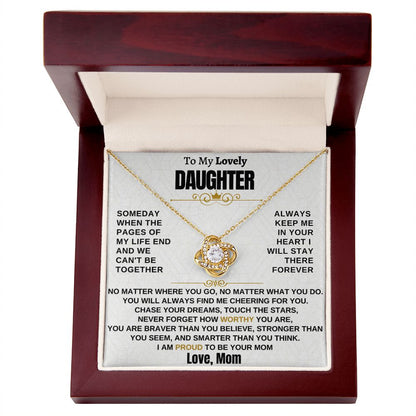 Gift for Daughter - I am proud to be your mom - TFG1