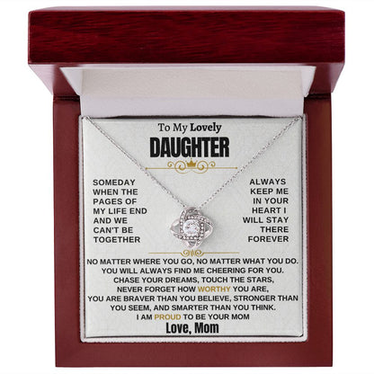 Gift for Daughter - I am proud to be your mom - TFG